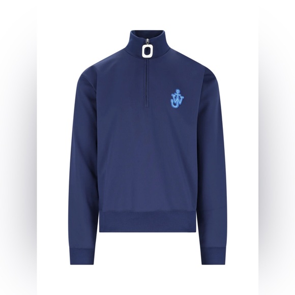 JW AndersonJW Anderson Anchor Patch Half-Zip Sweatshirt